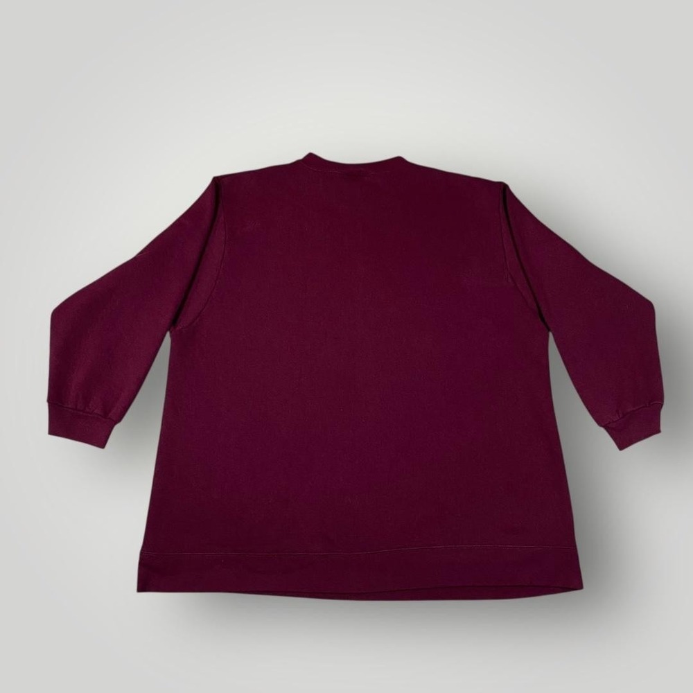 Vintage Pooh Sweatshirt Womens 2X‎ Burgundy Fall Bears Leaves Disney 90s - Picture 2 of 10